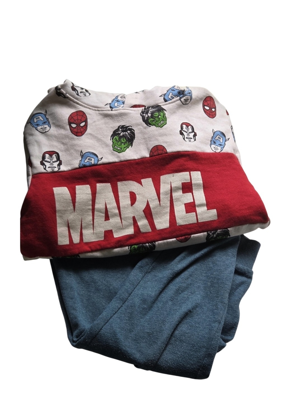 Marvel Graphic Hoodie And Pants Set - Cream, Red, Blue